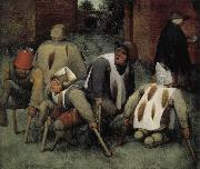 Pieter Bruegel Beggars who oil